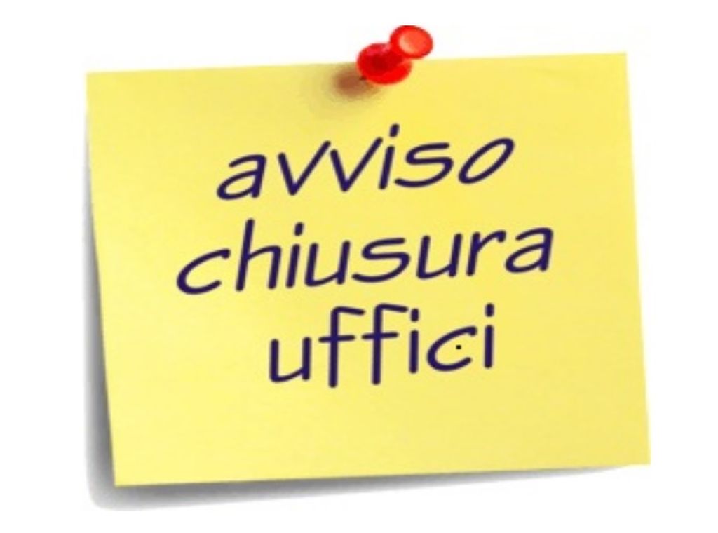 Chiusura uffici agosto e settembre